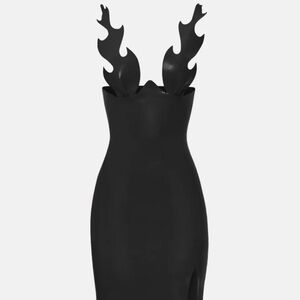 POSTER GIRL Strapless Black Dress
